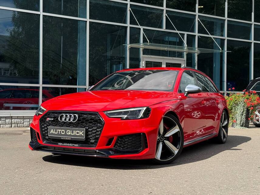 Audi RS4, 2018, Красный — фото 4
