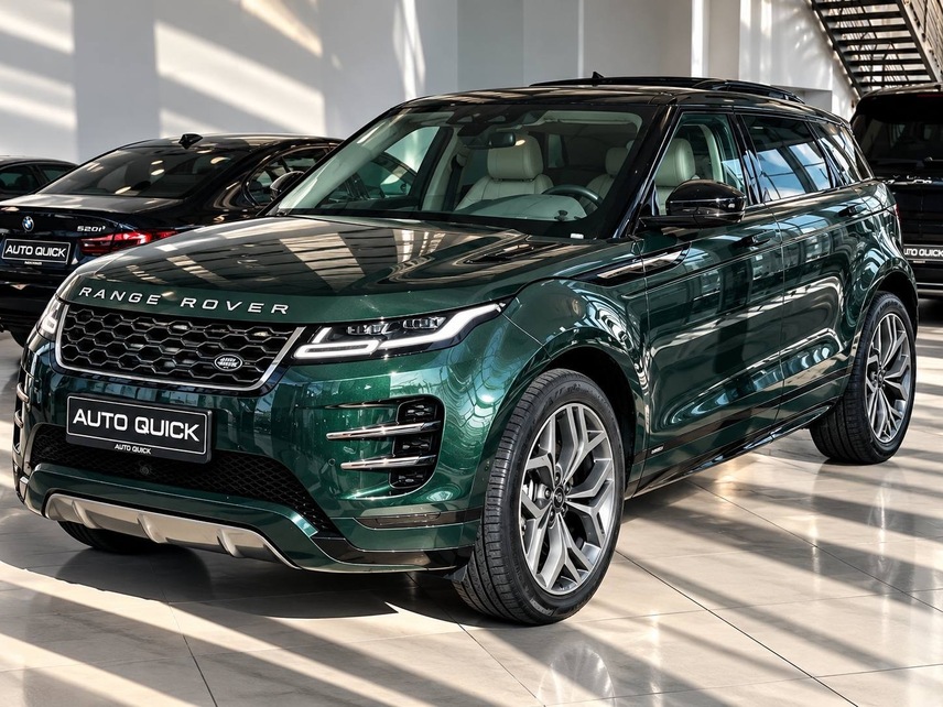 Land Rover Range Rover Evoque, 2022, Зелёный — фото 3