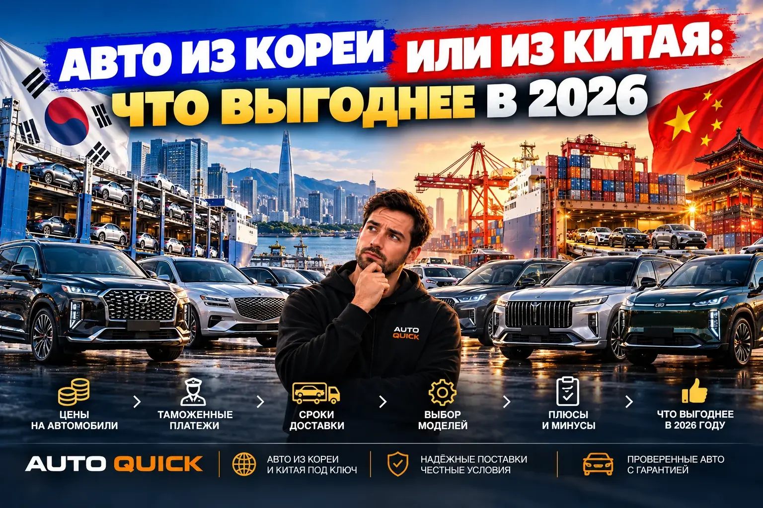 Авто из Кореи или из Китая: что выгоднее в 2026