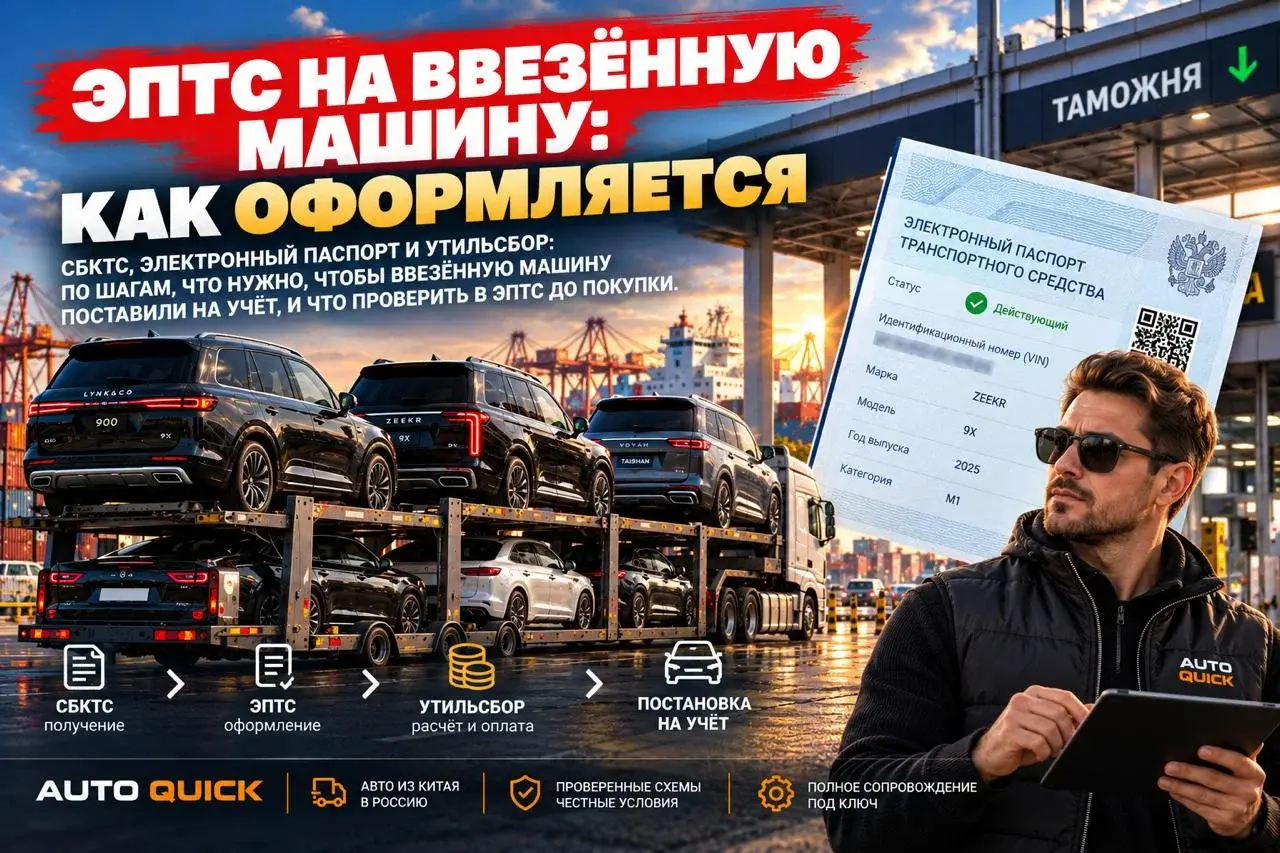 ЭПТС на ввезённую машину: как оформляется